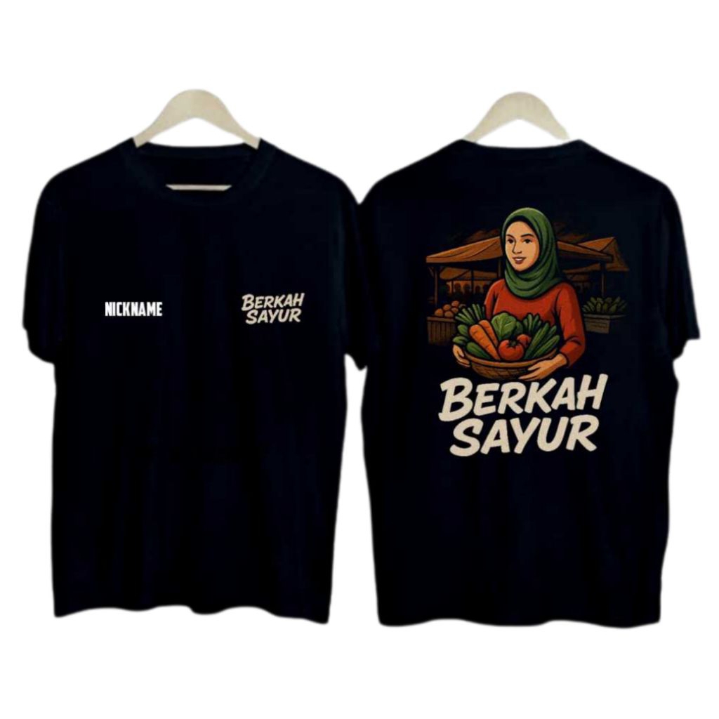 KAOS TSHIRT BERKAH SAYURAN//KAOS PENGUSAHA SAYURAN