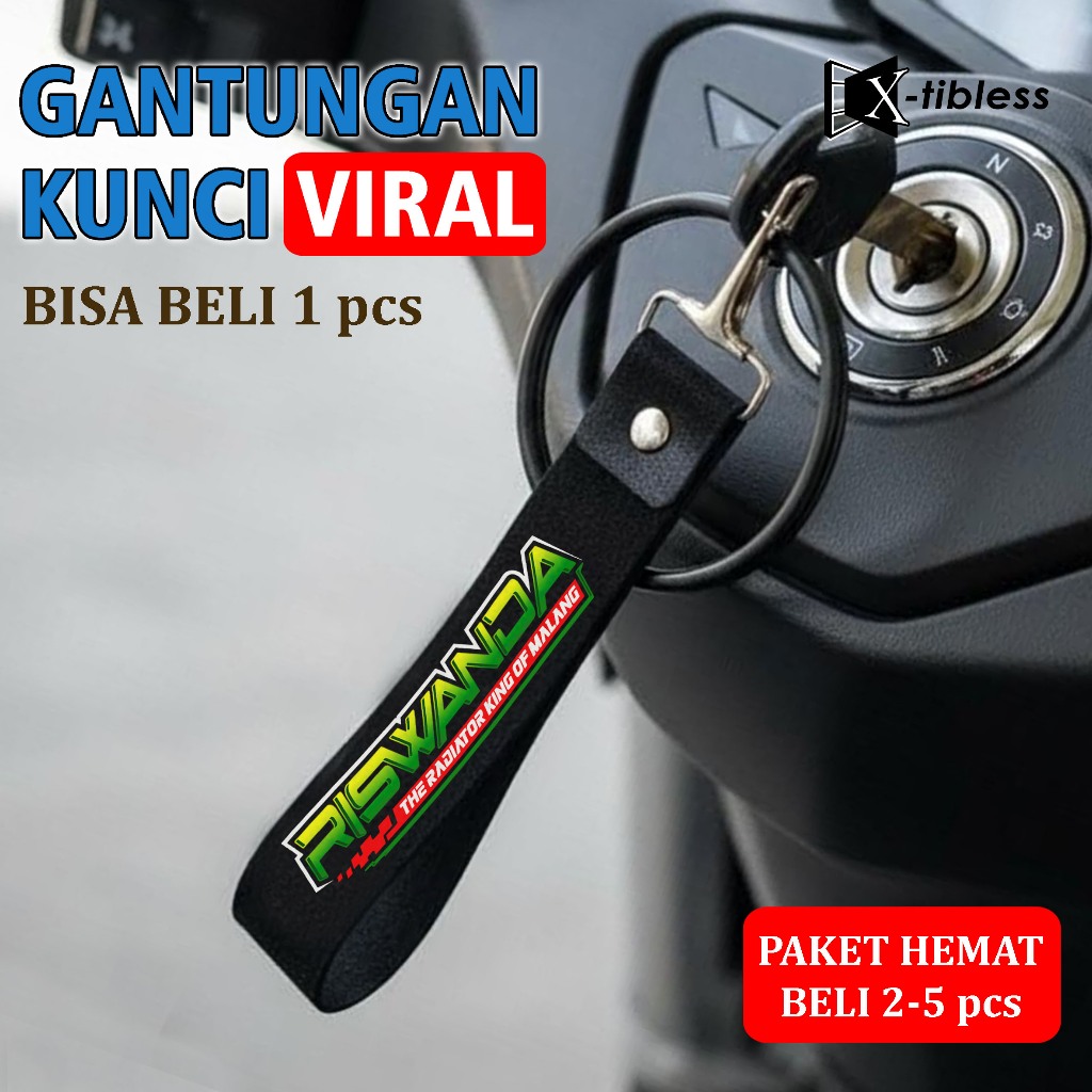 GANTUNGAN KUNCI MOTOR KEYCHAIN RISWANDA AUDIO