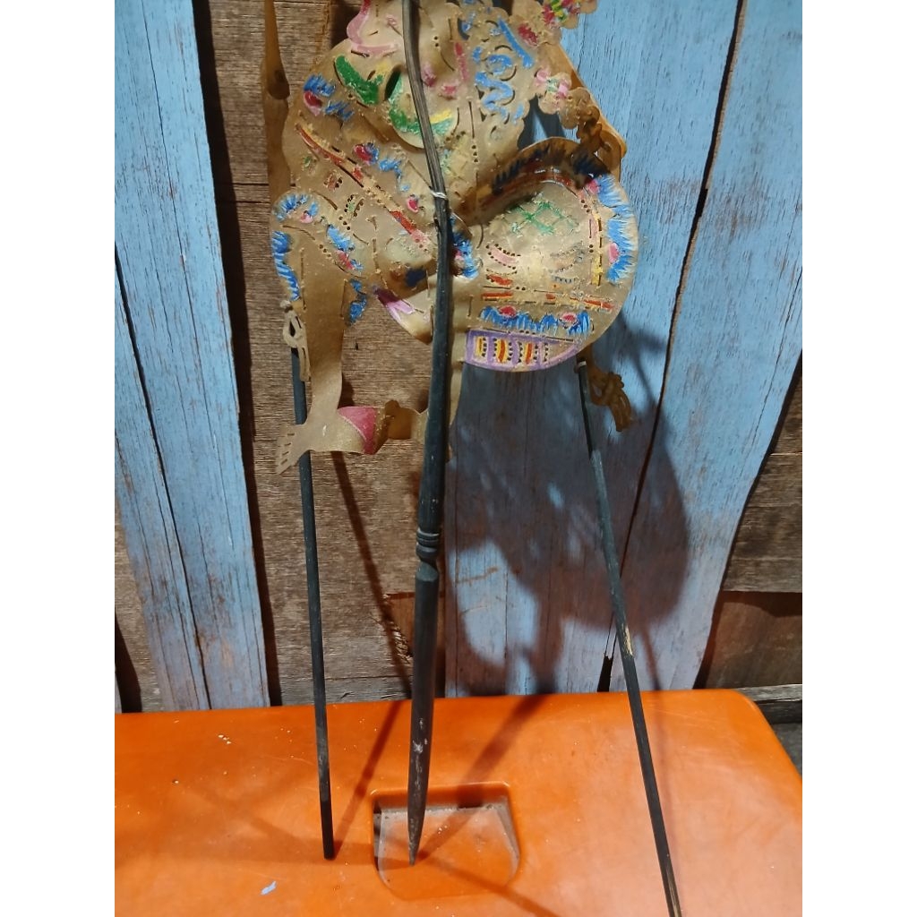 Wayang kulit karakter jawa ukir 155rb jadul antik vintage lawas kuno display anggap mati
