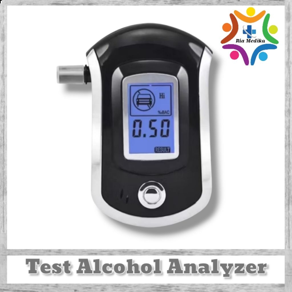 Alkohol Tester Digital Analyzer AT6000  Alat Ukur Kadar Alkohol Dalam Tubuh  Alat Test Alkohol  Digi
