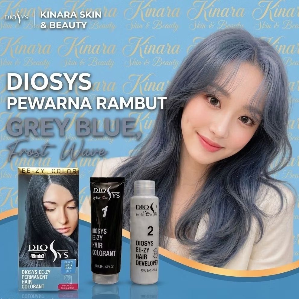 Pewarna Rambut Tahan Lama DIOSYS 100ml - Warna Grey Blue All Variant 100ml
