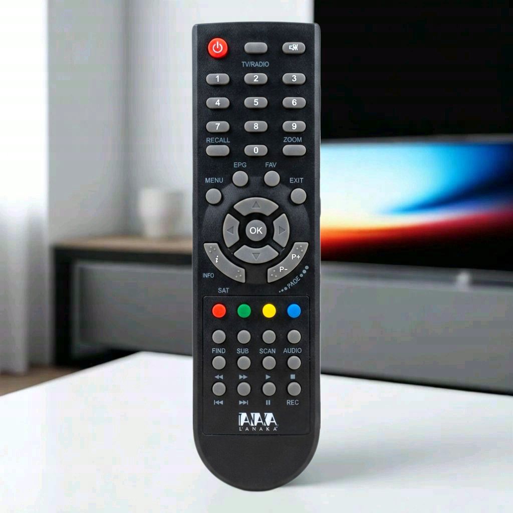 Remot Remote Set Top Box STB Receiver Parabola DVB-S2 Pengganti Tanpa Setting Tanaka Samurai Sakura 