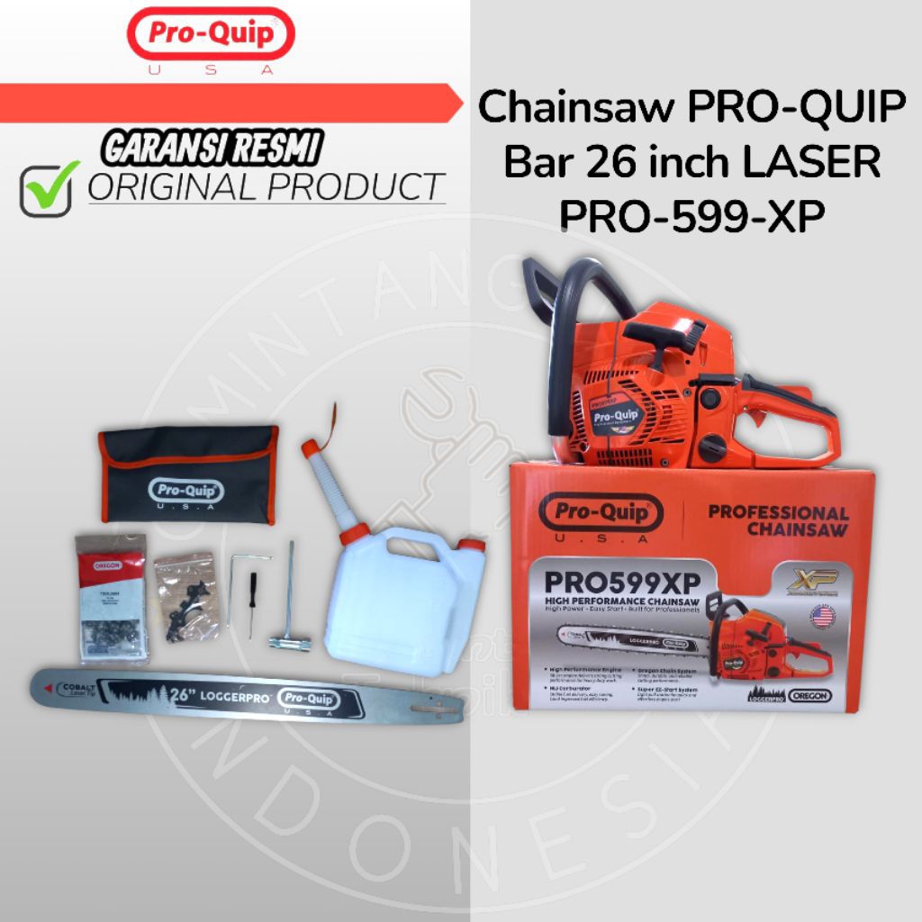 Mesin Senso 26 Inch Bar Baja Rantai OREGON 44 Mata Pro Quip PRO599XP / Mesin Chainsaw 26 inch 44 Mat