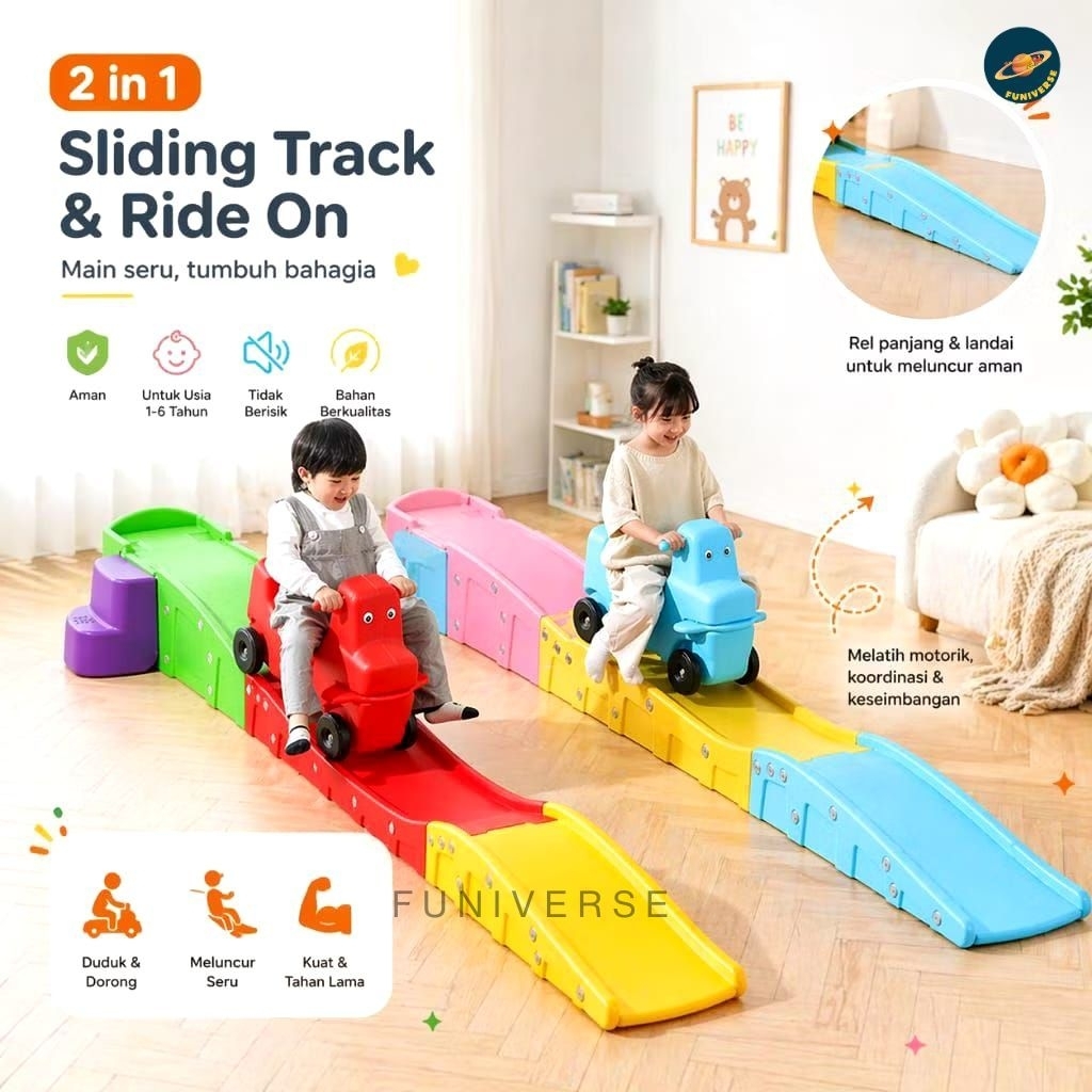 Mini Roller Coaster JM30325 | Mobil Mobilan dengan Sliding Track | Mainan Playground