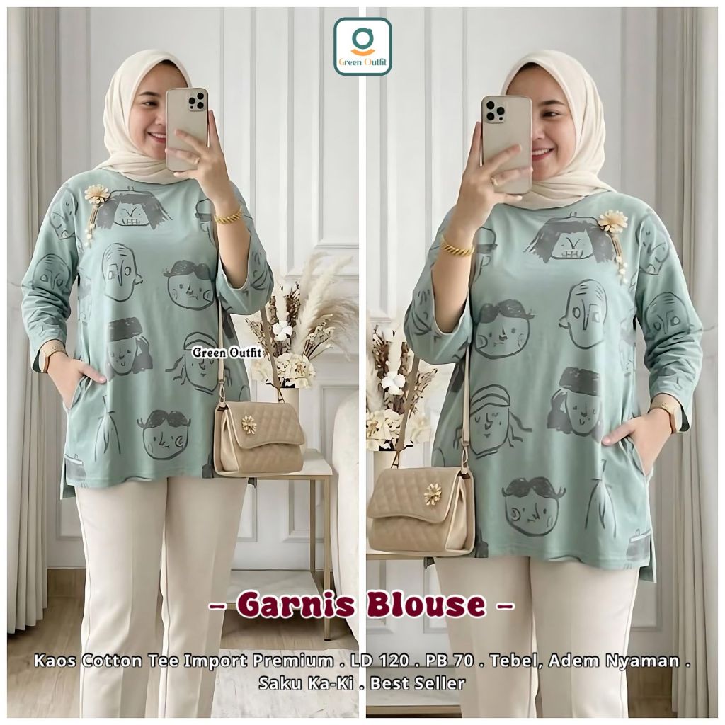 KAOS WANITA LENGAN PANJANG IMPORT JUMBO / KAOS JUMBO WANITA LD 120 / BAJU ATASAN LENGAN PANJANG TERB