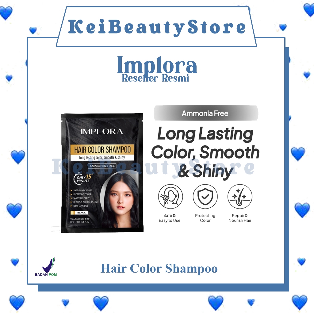 IMPLORA Hair Color Shampoo | Shampoo Pewarna Rambut