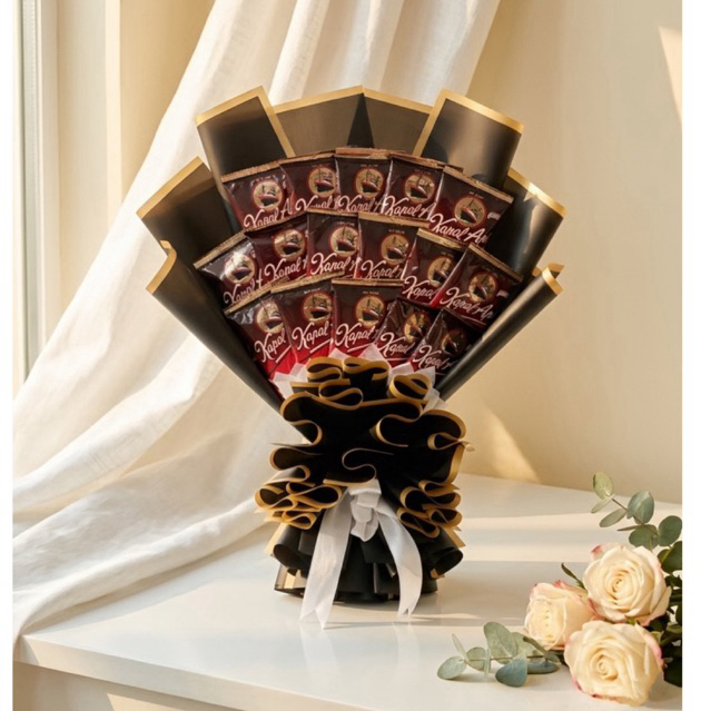 Buket/Bouquet/bucket Kopi Kapal api mini / coffe Kapalapi tanpa gula  Graduation/wisuda/sidang/ulang