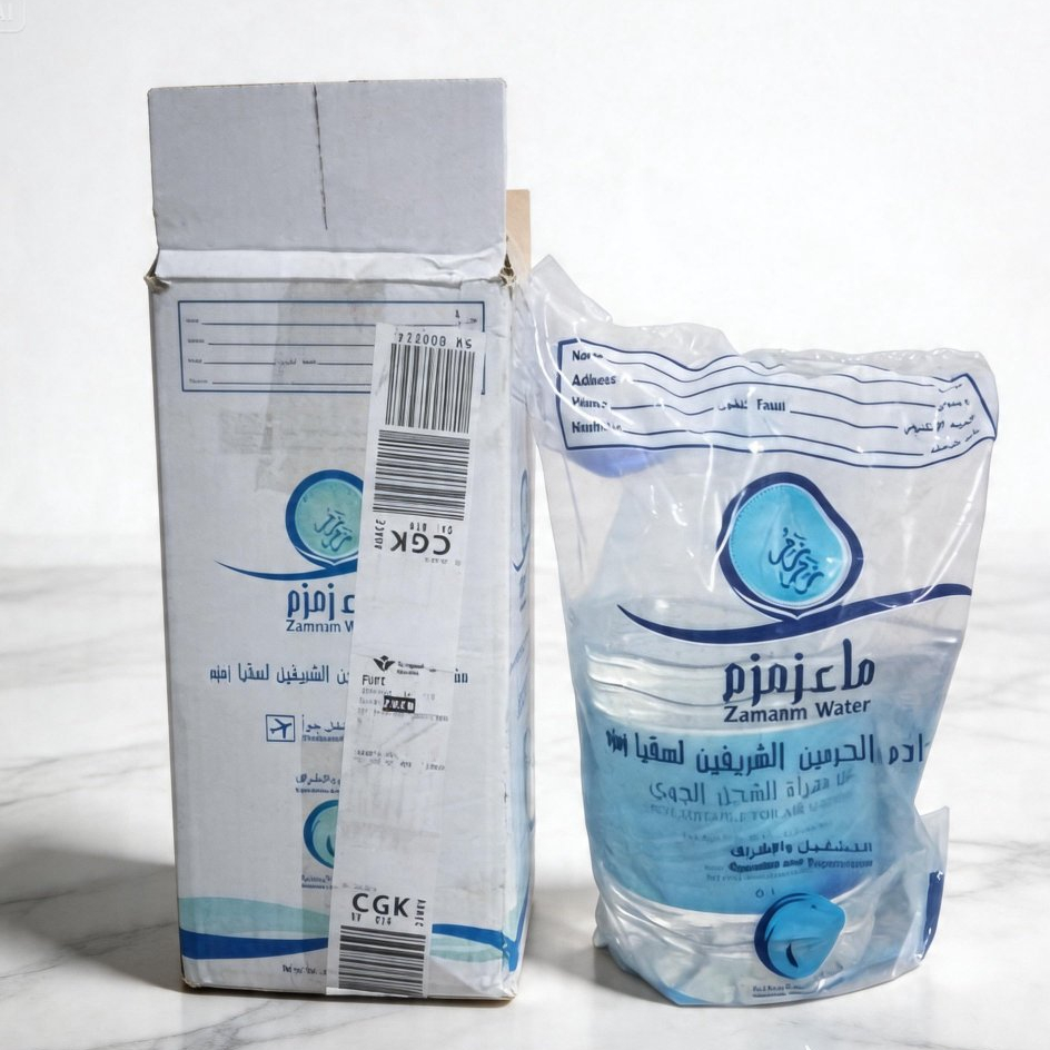 Air Zamzam 5L Asli Barcode//Zamzam barcode//Zamzam Asli 100%//Oleh-oleh haji dan umroh murah