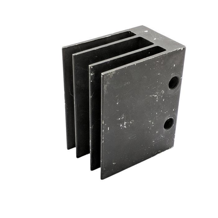 Heatsink pendingin SCR TRIAC hitam 83x54x99 mm 4 sirip