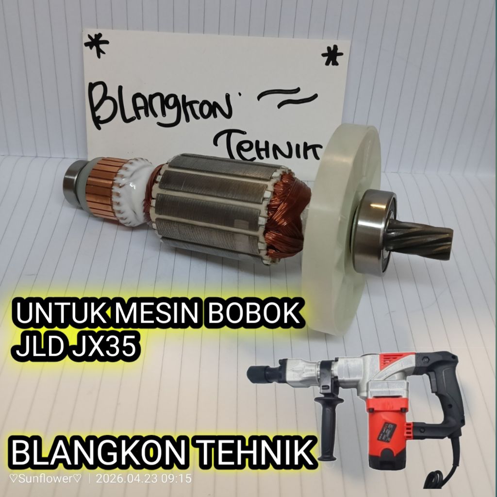ARMATURE ANGKER HAMMER DRILL JLD JX35 ARMATURE MESIN BOBOK JLD JX 35 POLOS
