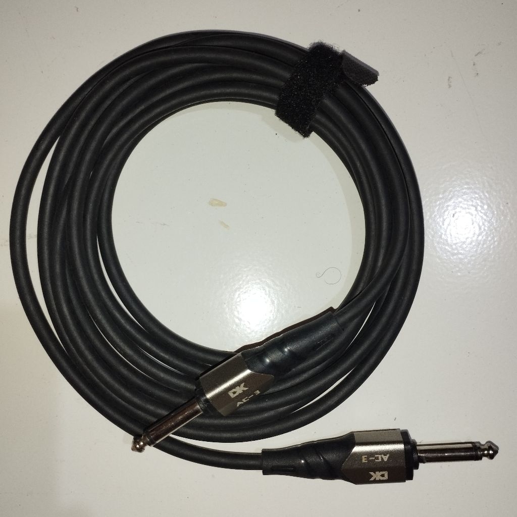 KABEL JACK ALAT MUSIK GITAR BASS DLL 6,5MM DK AC-3 SECOND