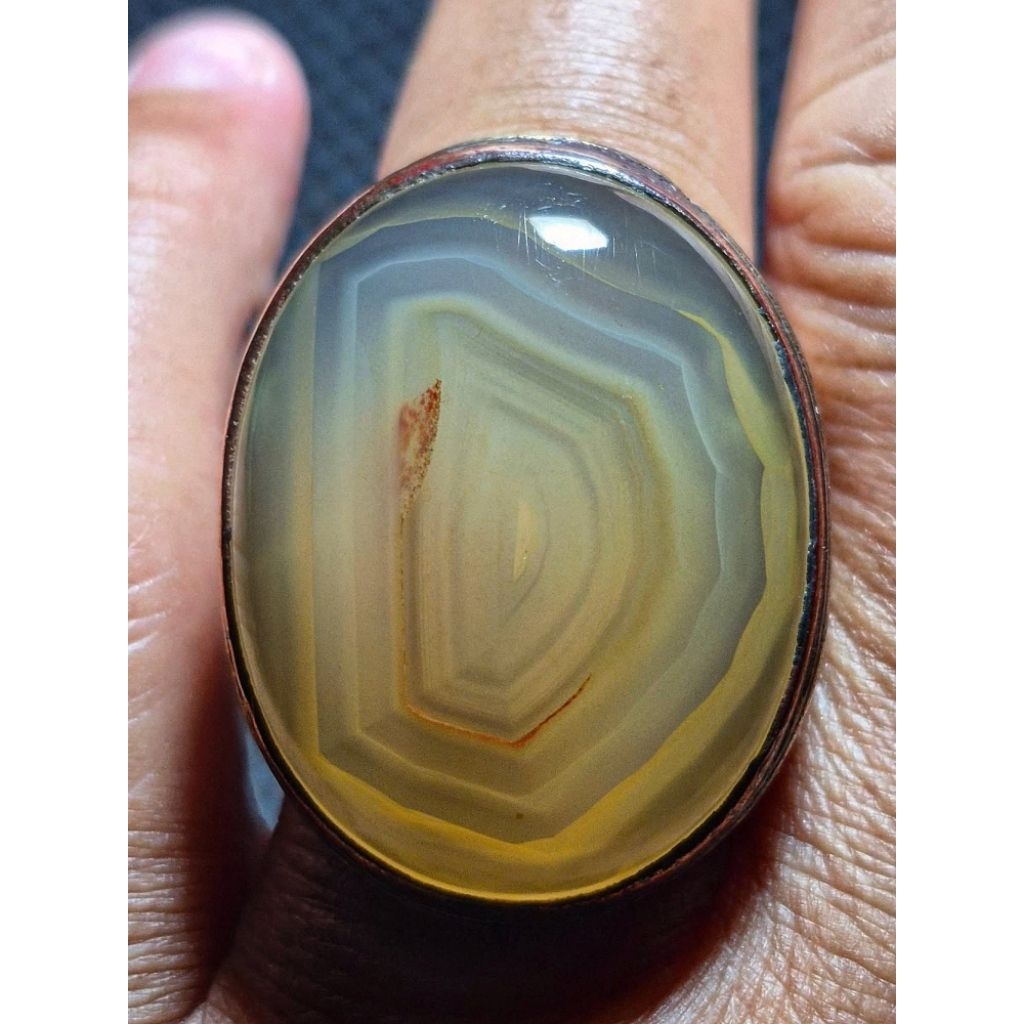 Natural batu akik sulaiman motif dimensi 30.24.10