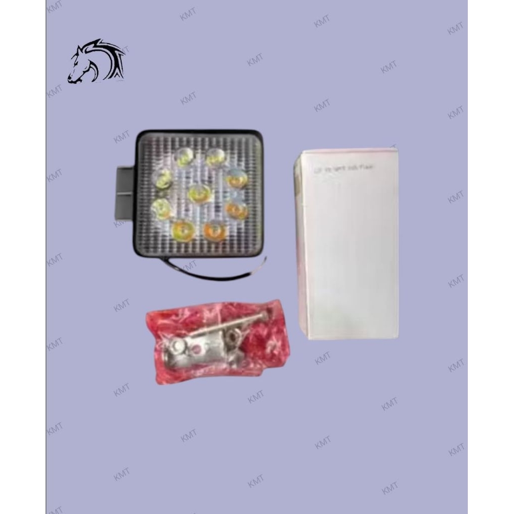 Baja Laser Led 9 Led Kotak Tebal Flash