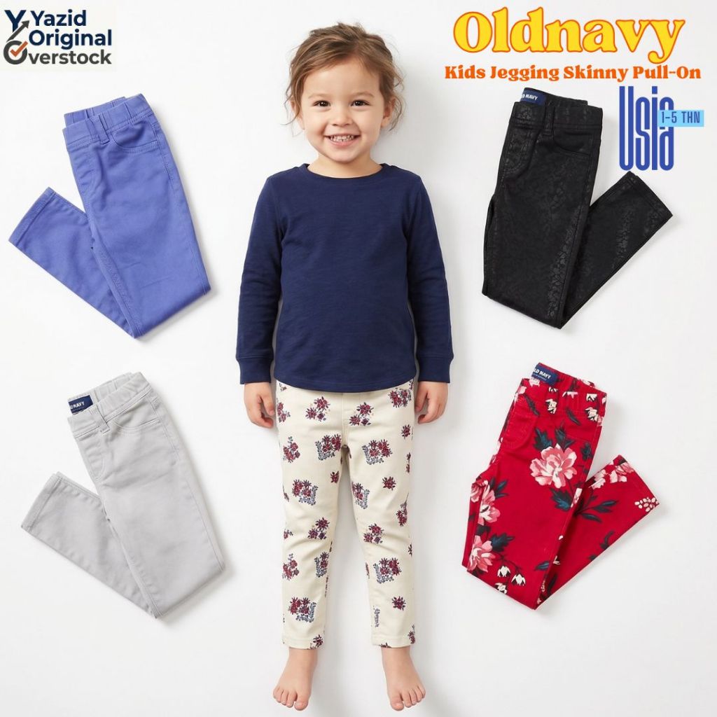 Old Navy Kids Jegging Skinny Pull-On - Celana Anak Perempuan 1-5 Tahun (Original/Sisa Ekspor)
