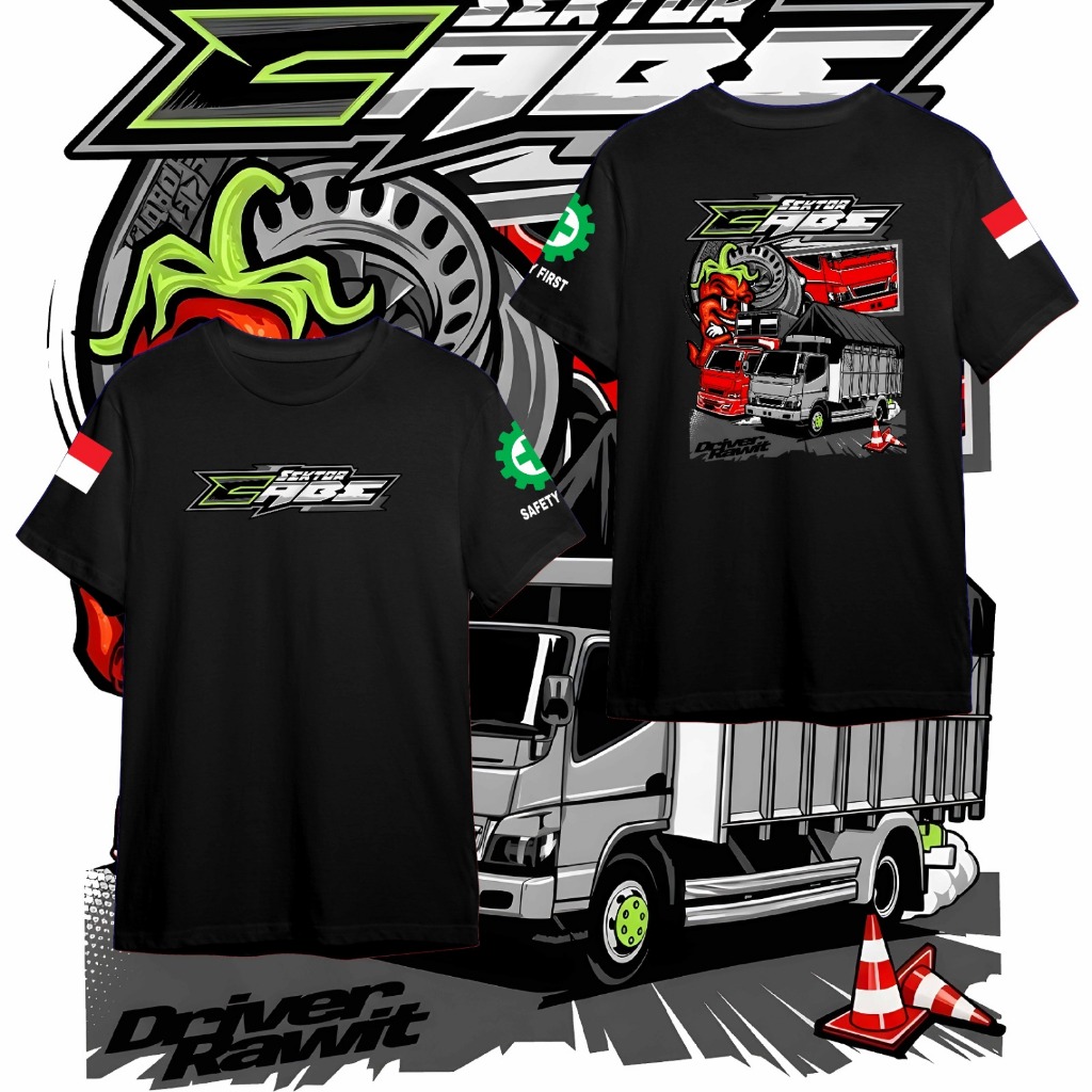 KAOS TRUK SEKTOR CABE DRIVER RAWIT // Baju Kaos Colt Diesel Sektor cabe truck cabe Kaos Distro Pria 