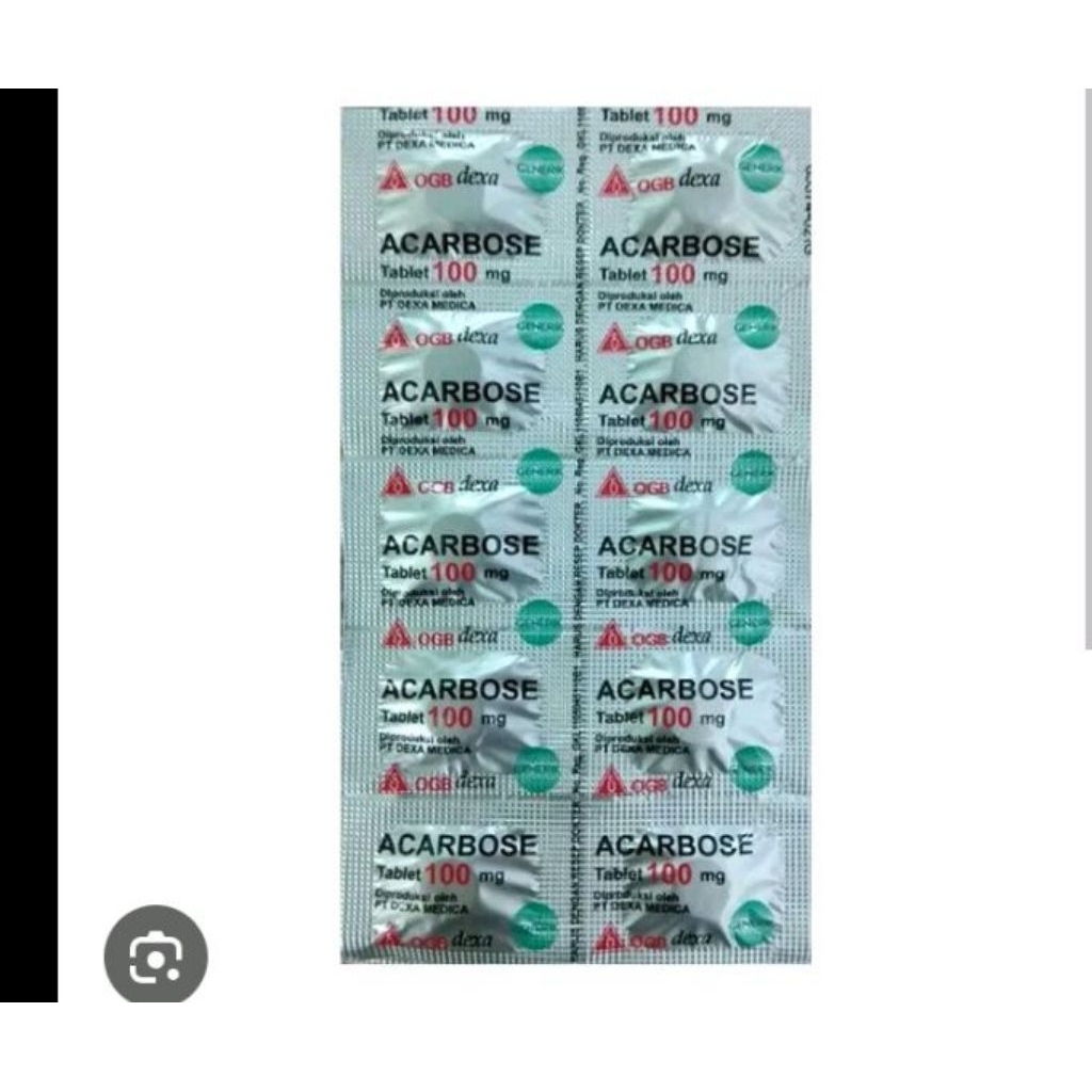 dijual terlaris ||acarbose100mg perstripp