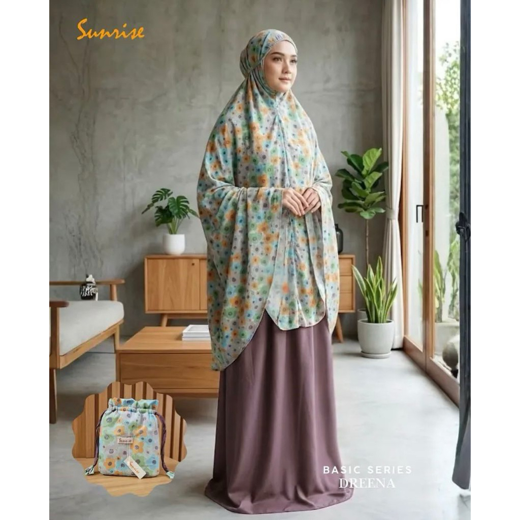 Mukena Sunrise - Dreena - Mukena Dewasa Rayon Premiun