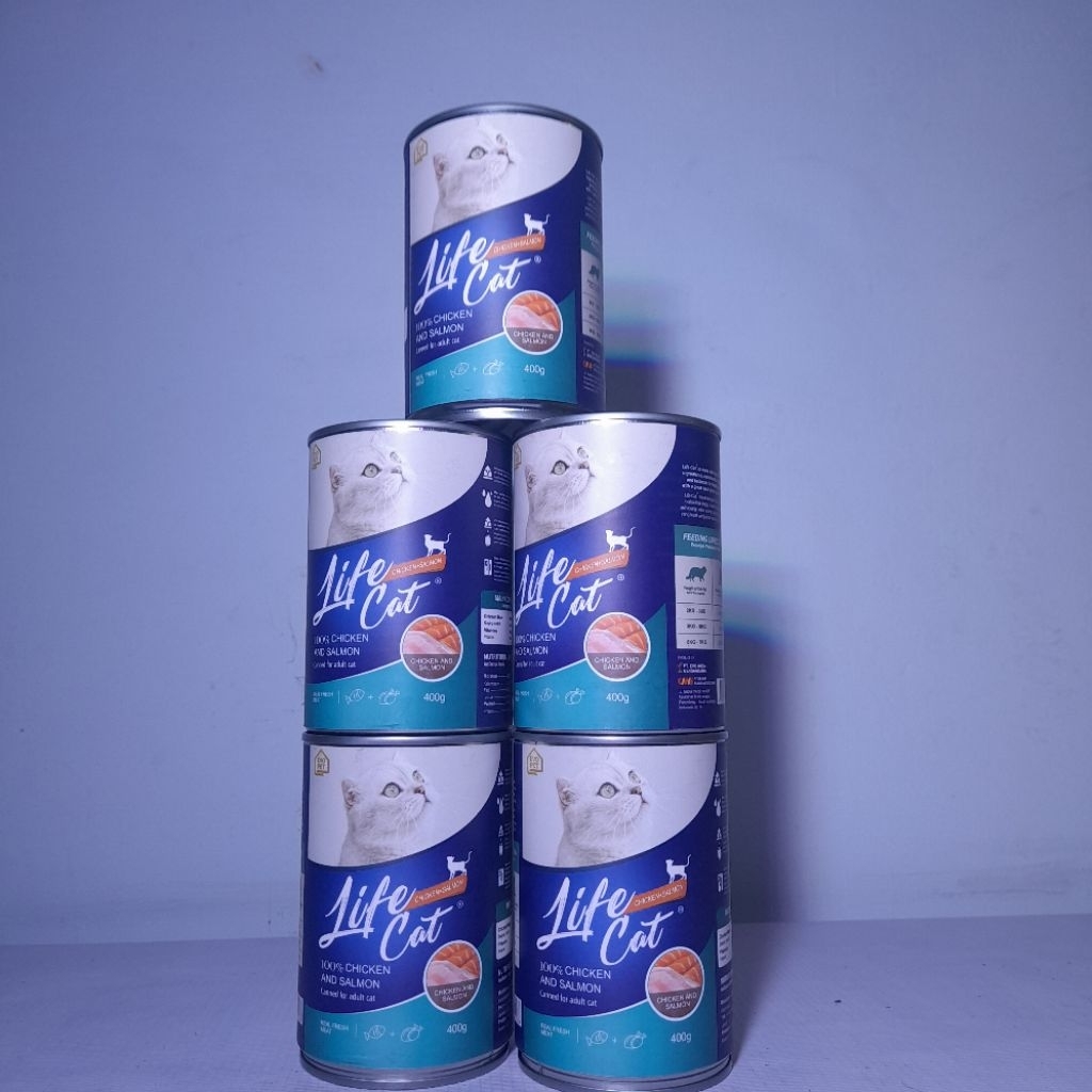 LifeCat Kaleng 400g Makanan Kucing Life Cat adult