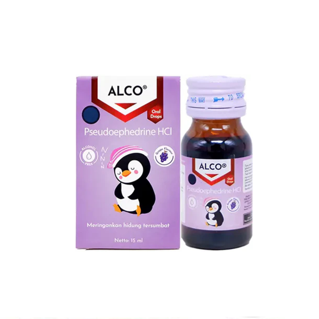 Alco Drop 15 ml - Obat Hidung Tersumbat Bayi Pseudoephedrine HCl [Majapahit]