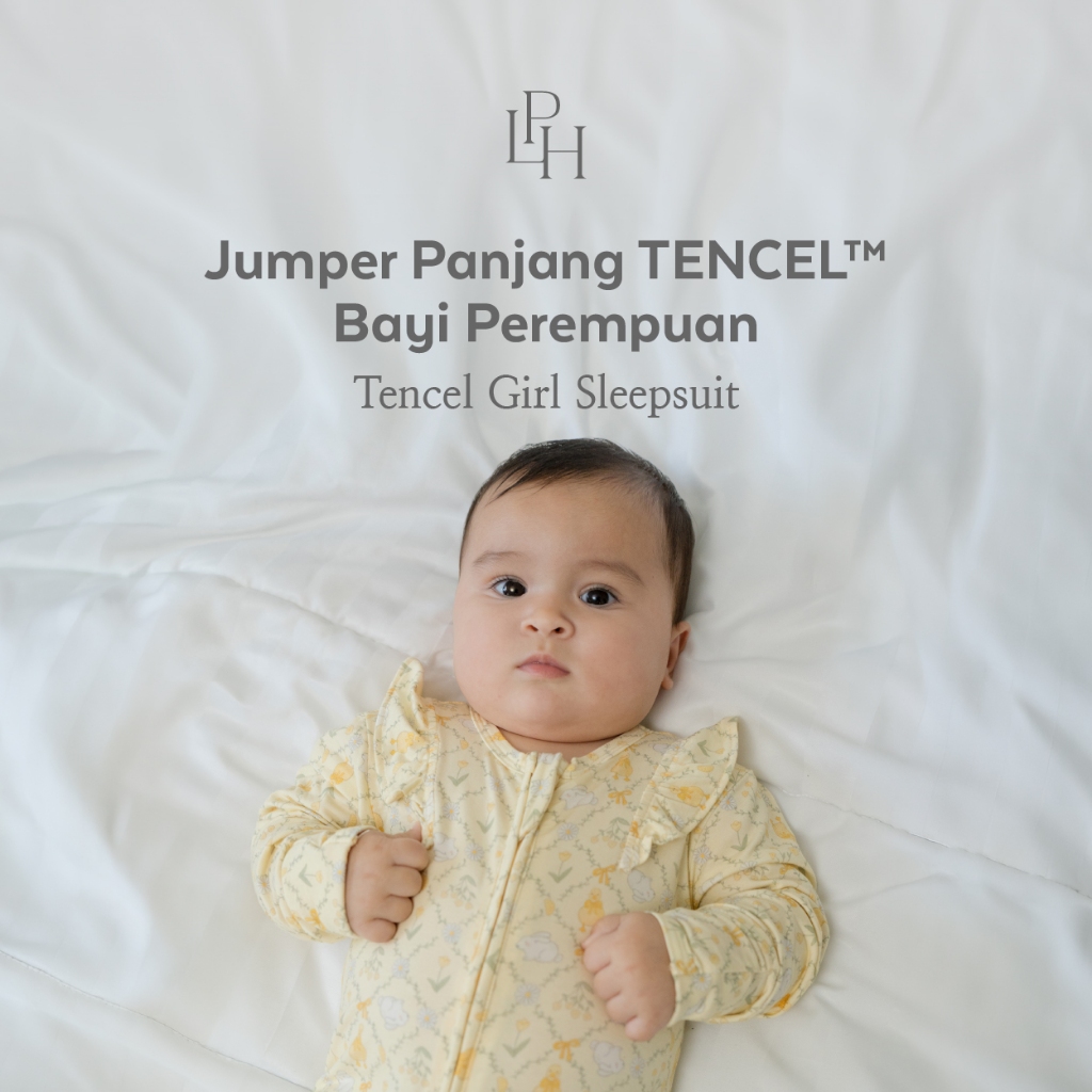 Little Palmerhaus Tencel Baby Sleepsuit | Baju Tidur Bayi Tencel | Bodysuit Tencel
