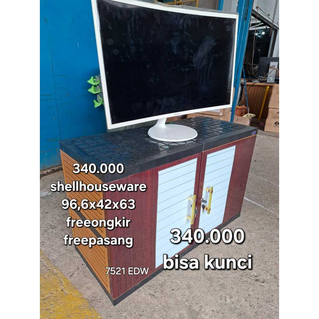 *KHUSUS BATAM* NAIBA 7521 - Meja TV / Rak TV Plastik / Rak Serbaguna / Meja Plastik / Bufet TV / Mej