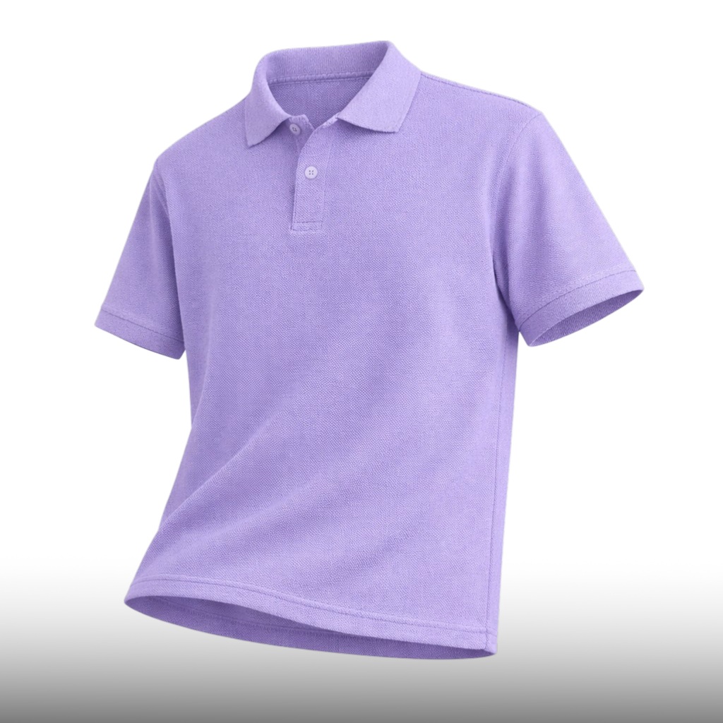 Pols - Ungu Muda Polo Shirt Pria Kaos Kerah  Cotton Pique | Kaos Polo Pria