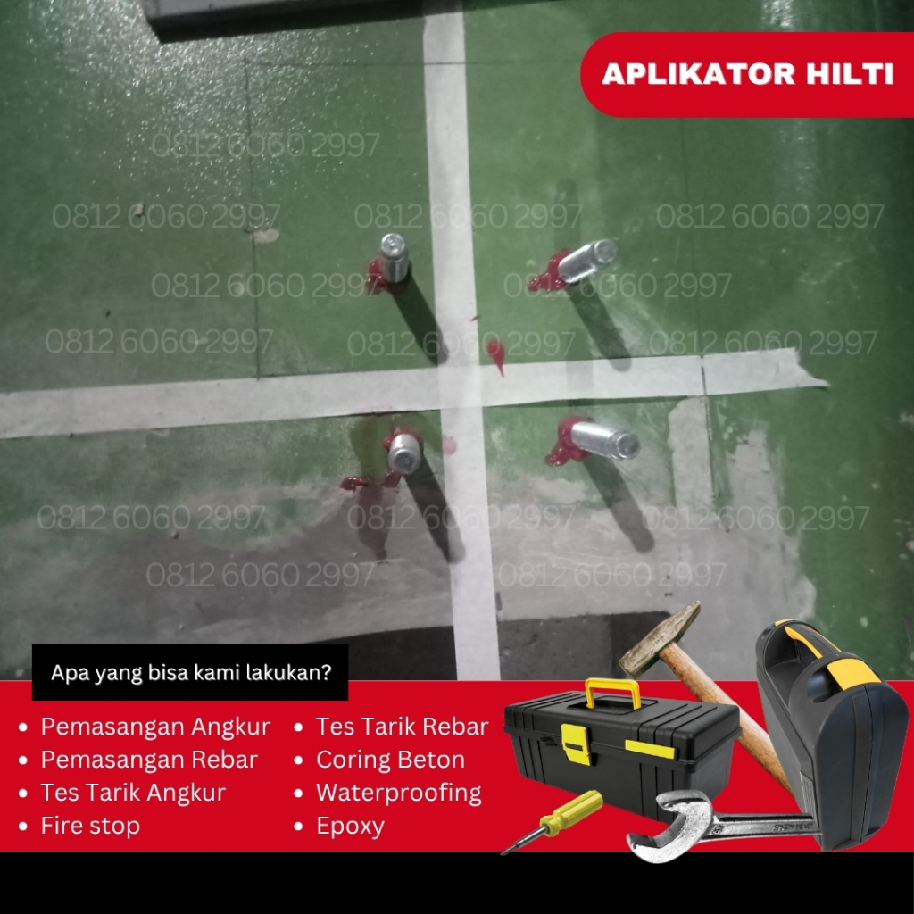 Harga jasa chemical angkur M10 Hilti