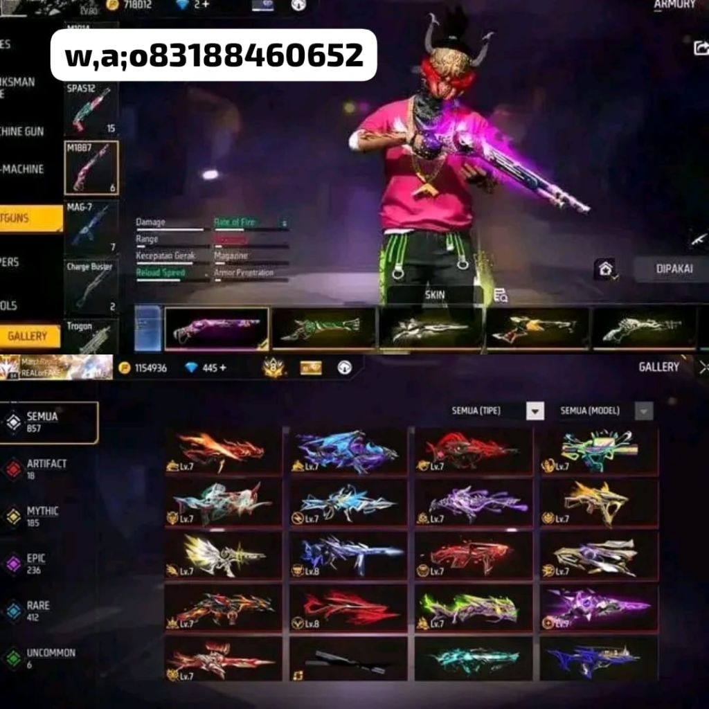 Cod Akun fire free sultan season 1 terbaru