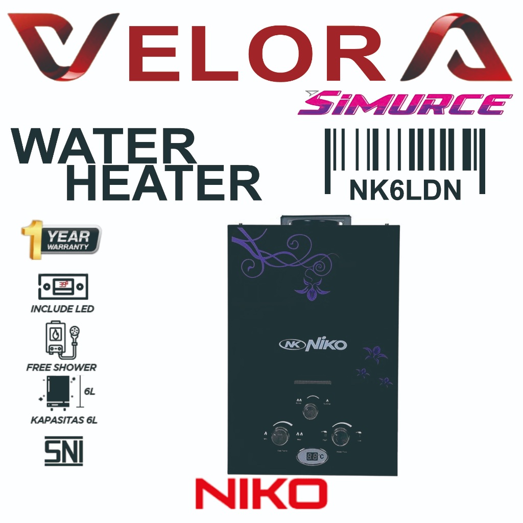 Pemanas Air Water Heater Niko 6 LDN