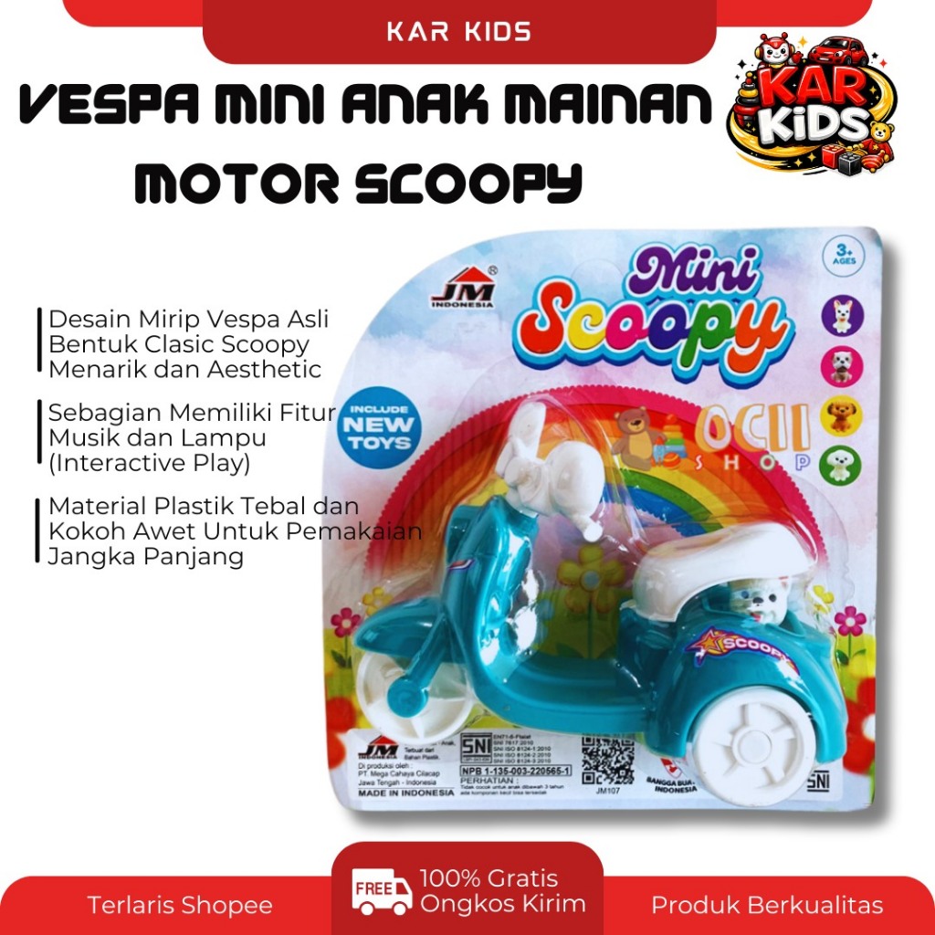 Mainan Motor Mini Anak | Motor Scooter Mainan | Mini Motor Anak Lucu