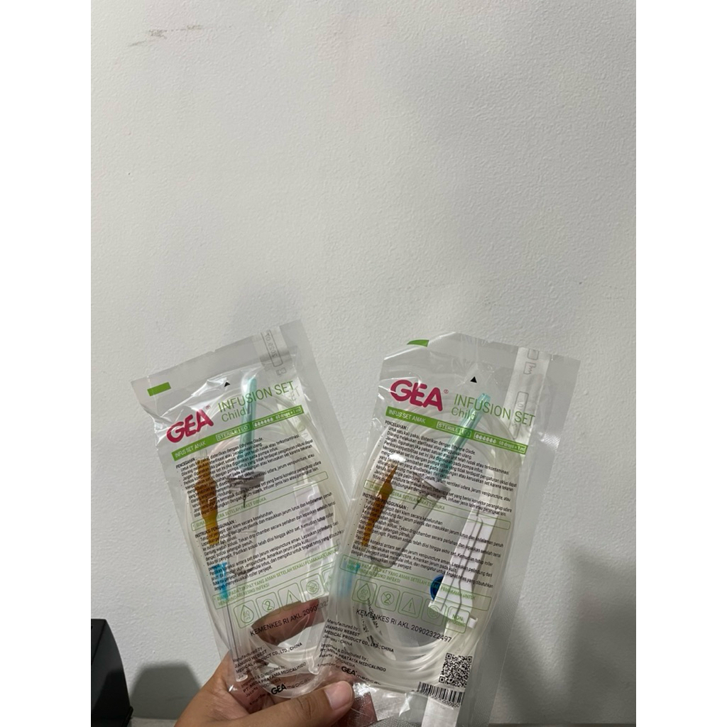 Infus Set (Selang Infus) Mikro/Anak/Pediatric/Chlid GEA