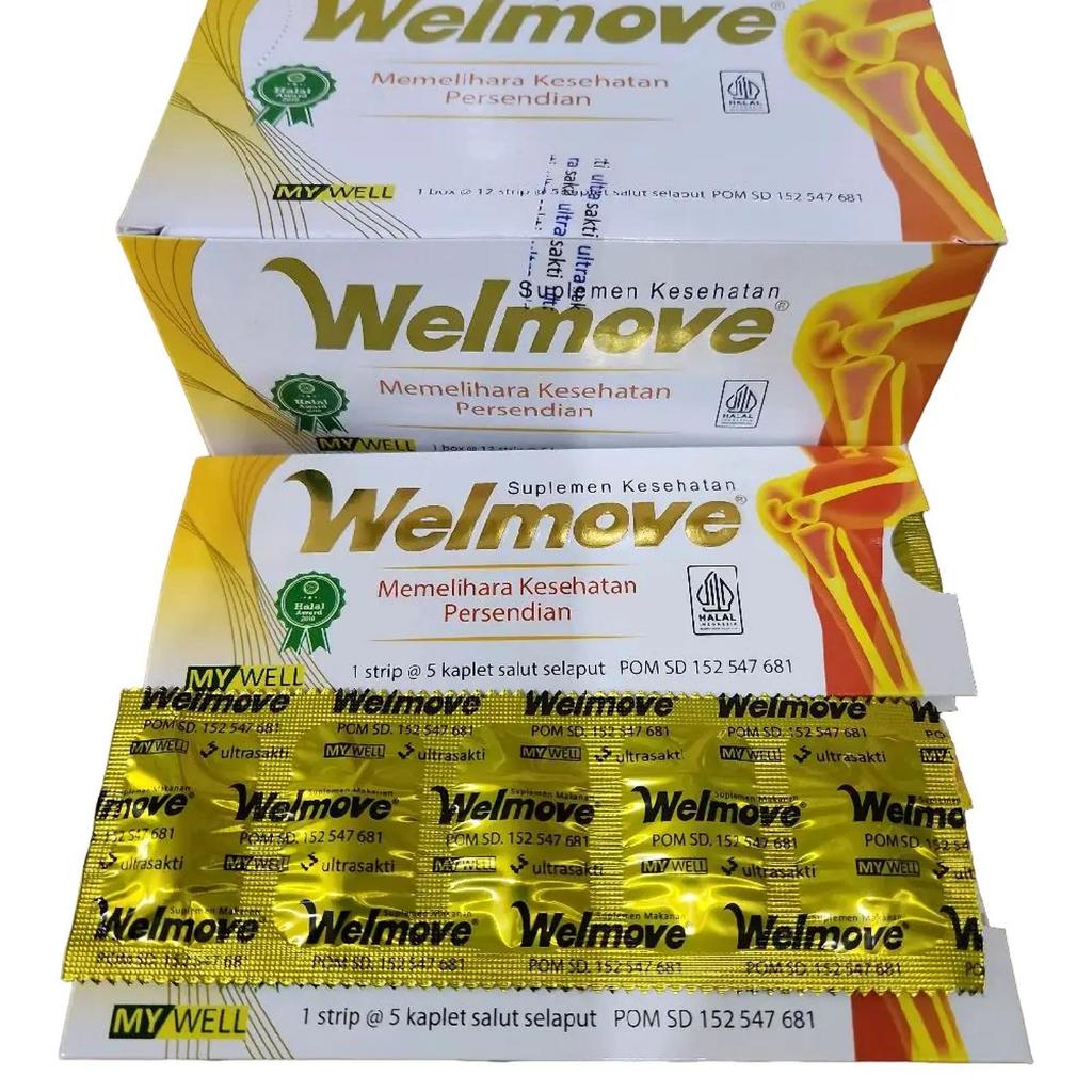 Welmove Kaplet My Well Suplemen Kesehatan Persendian - Box isi 12 strip / 60 kaplet