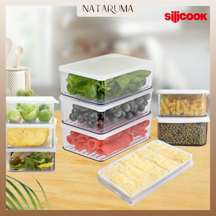 Silicook Food Container Deep - Korean #1 Food Container Organizer Kotak Makanan Penyimpanan Kulkas F