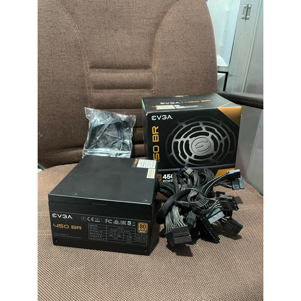 Psu evga 450BR 80+ Bronze fullset