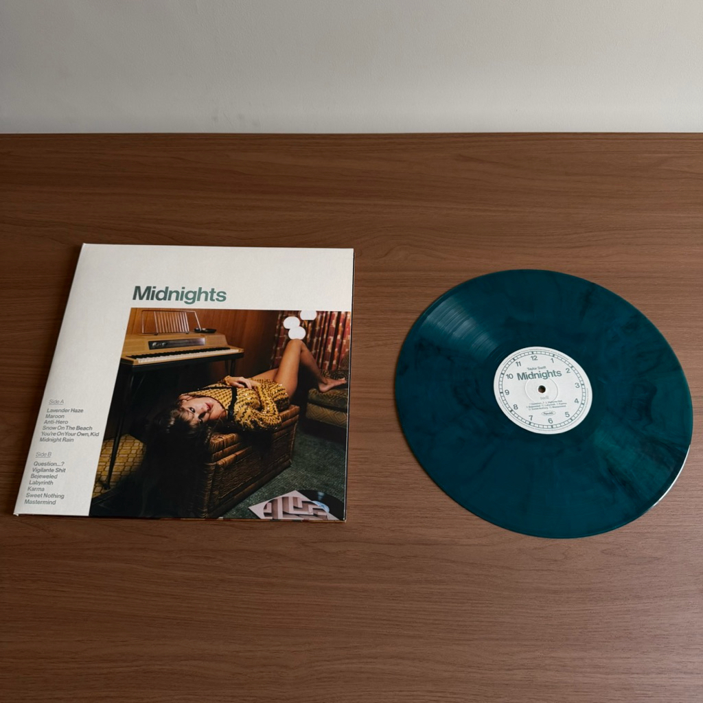 Piringan Hitam Taylor Swift Midnights / Vinyl Taylor Swift Midnights JADE GREEN