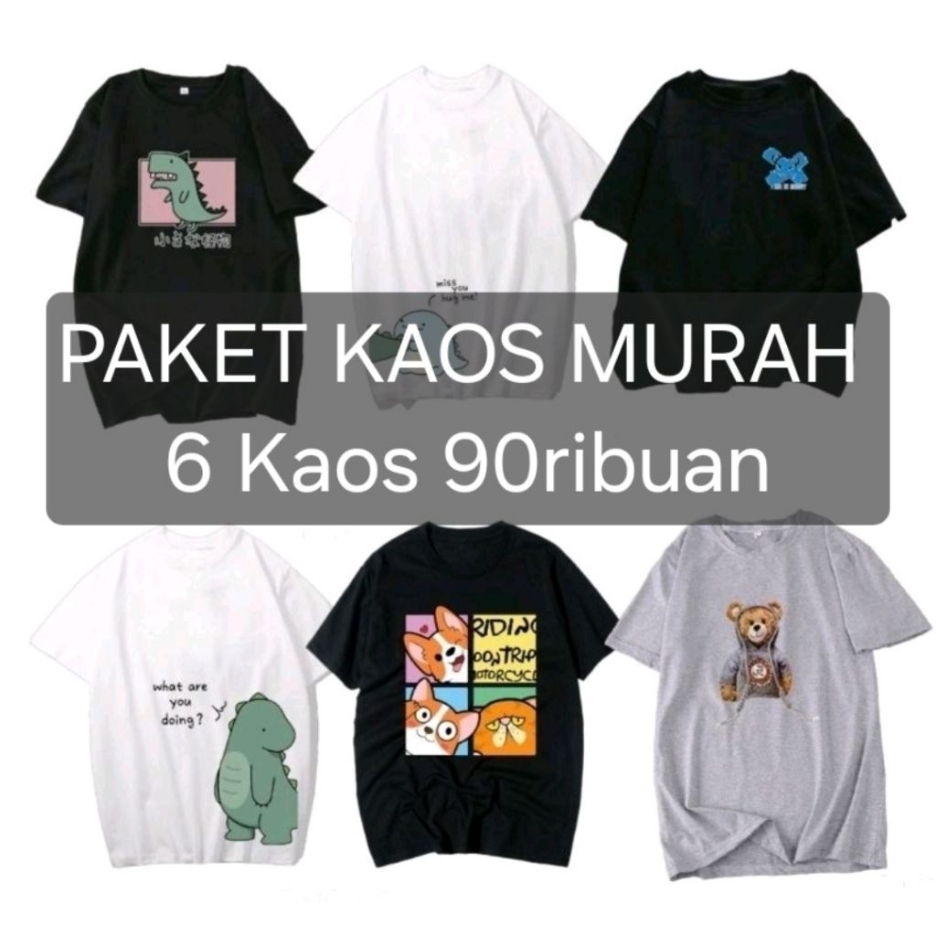 PAKET MURAH Kaos Import | Kaos Oversize | Kaeruid