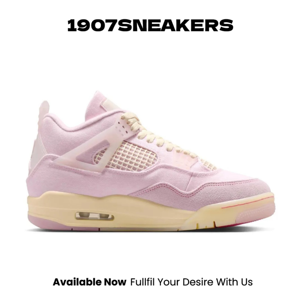 Sepatu Basket Wanita Nike Air Jordan 4 Retro Tex - Pearl Pink/Iced Carmine-Coconut Milk NIKIB6716600