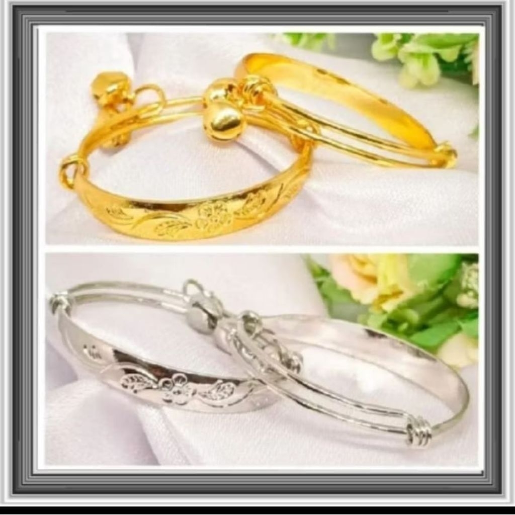 GELANG KERINCING BAYI TITANIUM GELANG ANAK