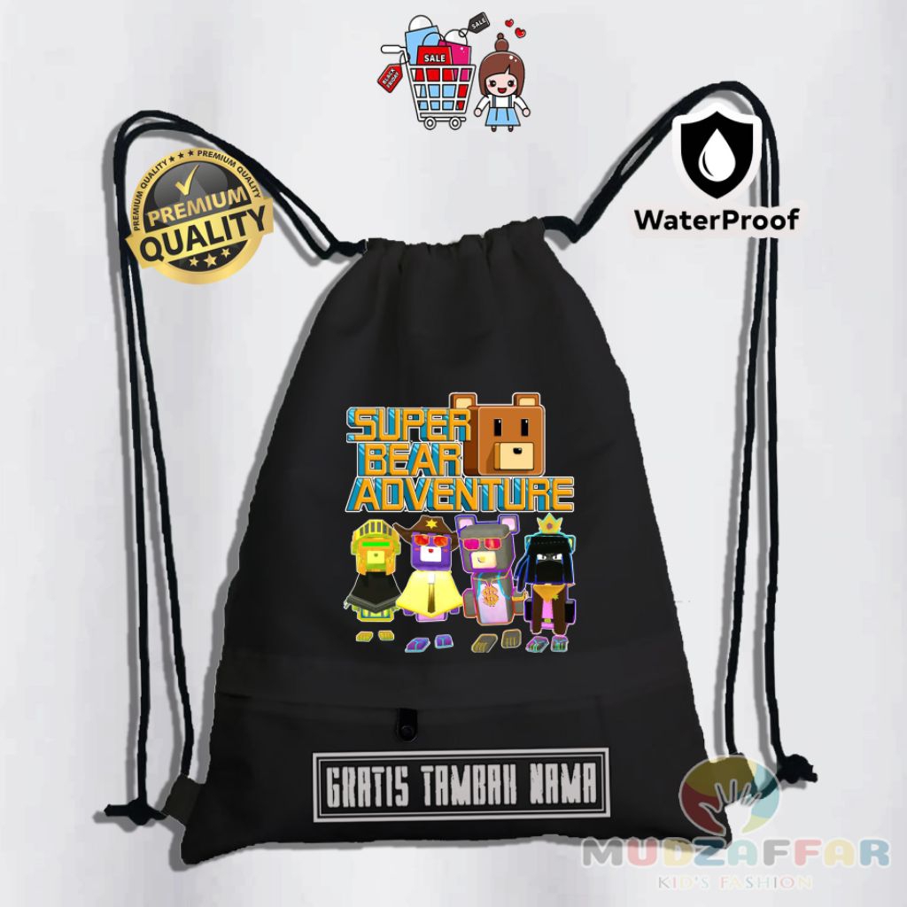 TAS SERUT ANAK SUPER BEAR ADVENTURE TERBARU TAS SERUT MOTIF SUPER BEAR ADVENTURE