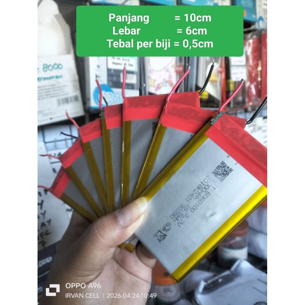 Batrai Baterai polimer 5000/10000/15000 mah PADAT TIDAK MLEYOT
