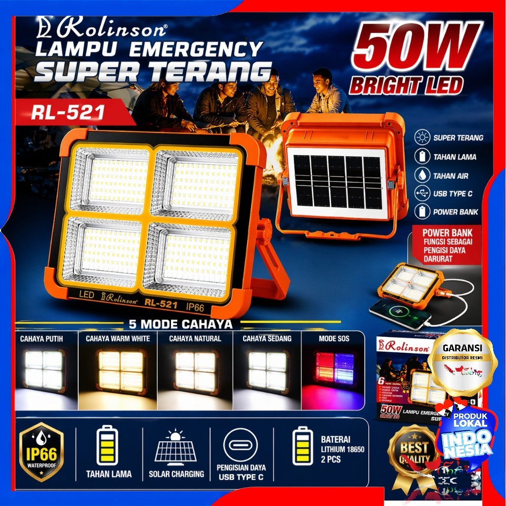 Lampu Sorot DC 50W / Lampu Sorot 50W / Lampu Sorot Emergency Erolinson