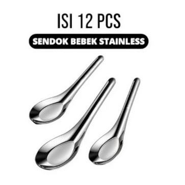 Sendok Bebek Stainless (12 Pcs)/sendok bebek stainless steel/sendok bebek/sendok/sendok bebek ss