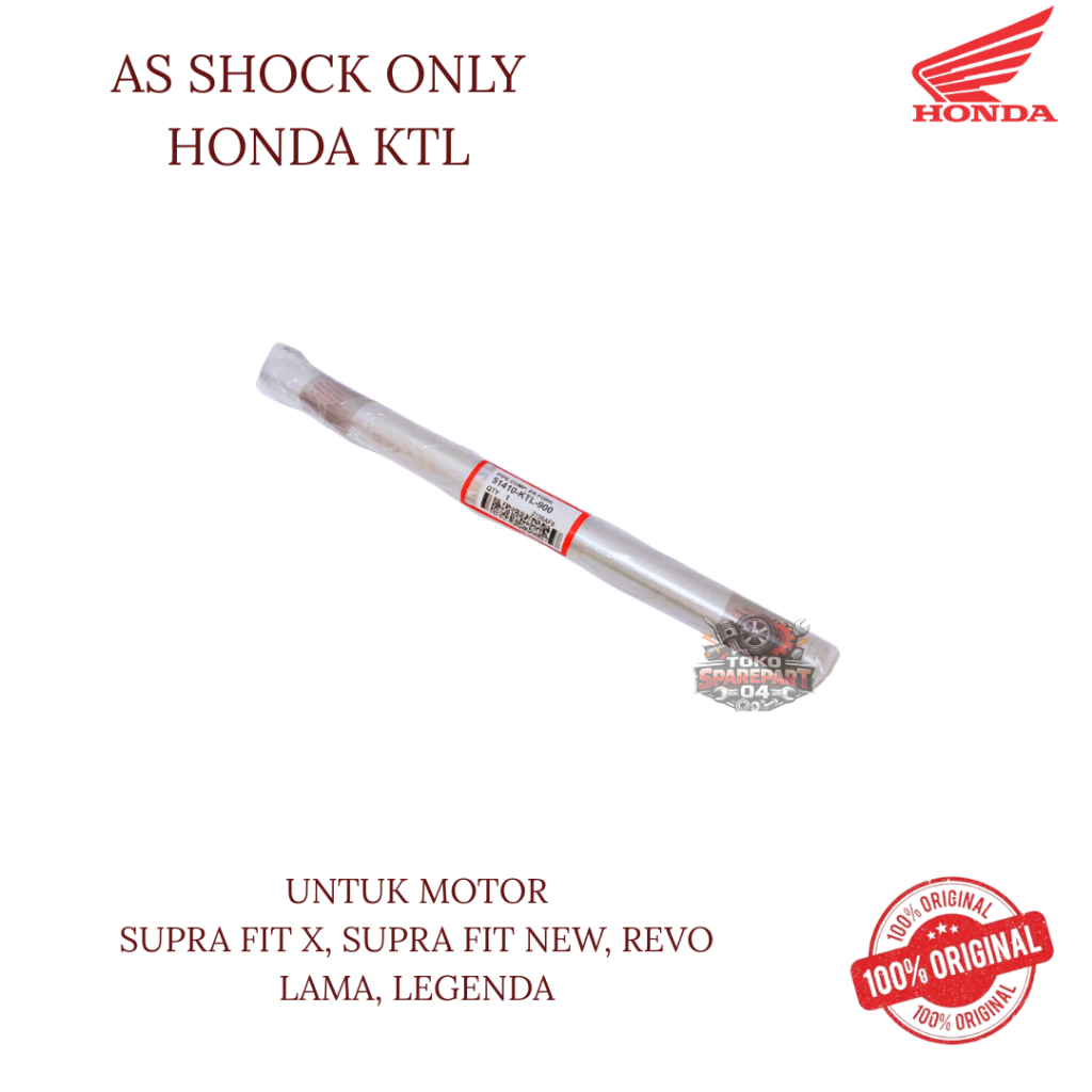 AS SHOCK ONLY ORIGINAL HONDA KODE KTL UNTUK MOTOR SUPRA FIT X, SUPRA FIT NEW, REVO LAMA, LEGENDA