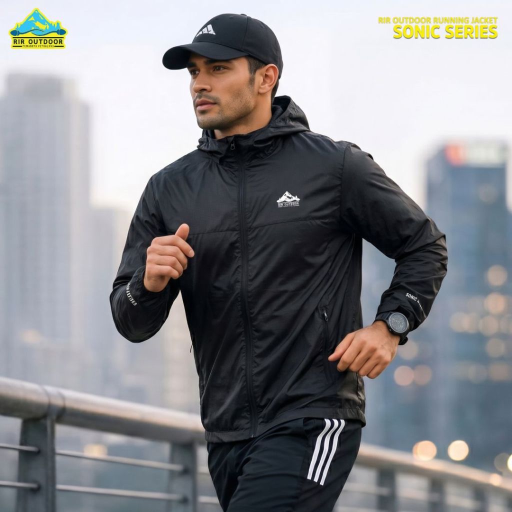 Jaket Olahraga SONIC RIR OUTDOOR Jaket Running Anti Angin - Jaket Ultralight - Jaket Sepeda Windbrea
