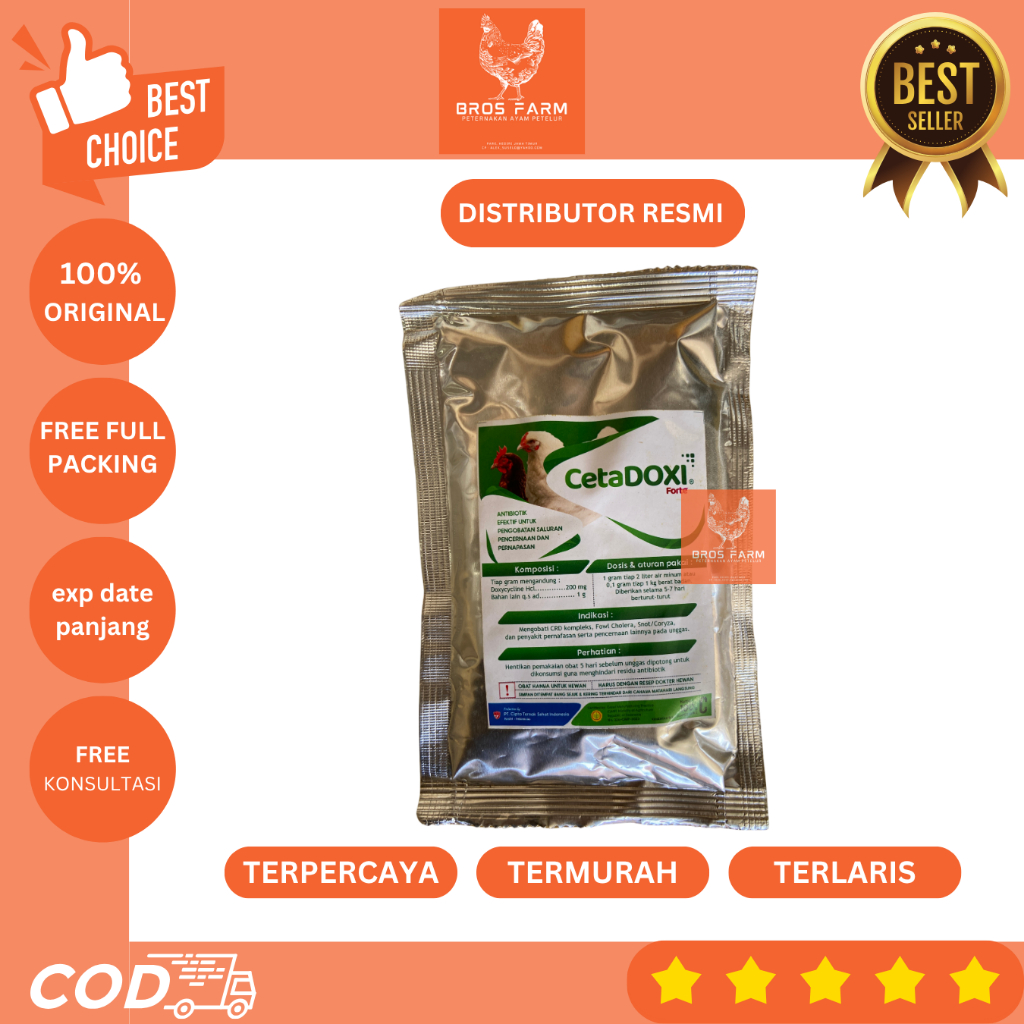 CETA DOXI FORTE 100 GRAM Obat Ayam Ampuh Obati Snot CRD Dan Ngorok