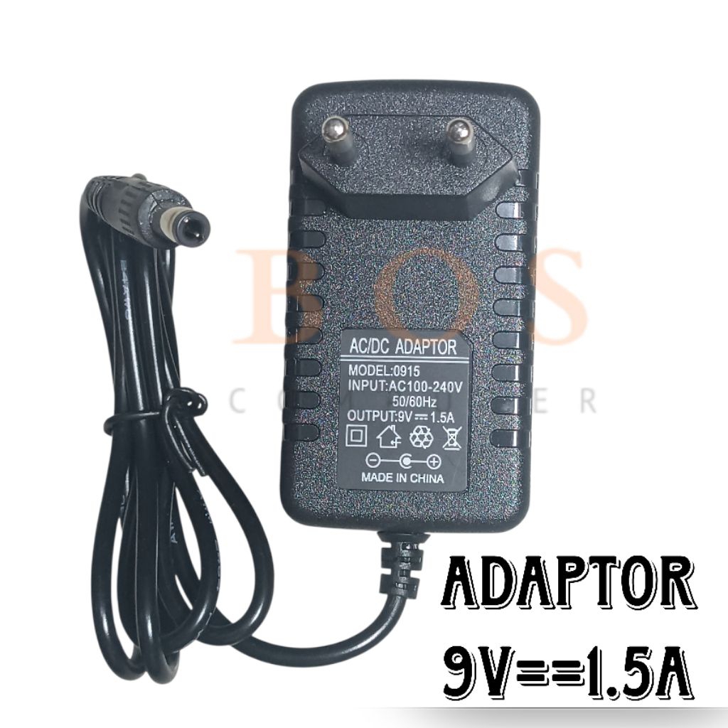 ADAPTOR 9V 1.5 A / POWER ADAPTER 9V 1.5A