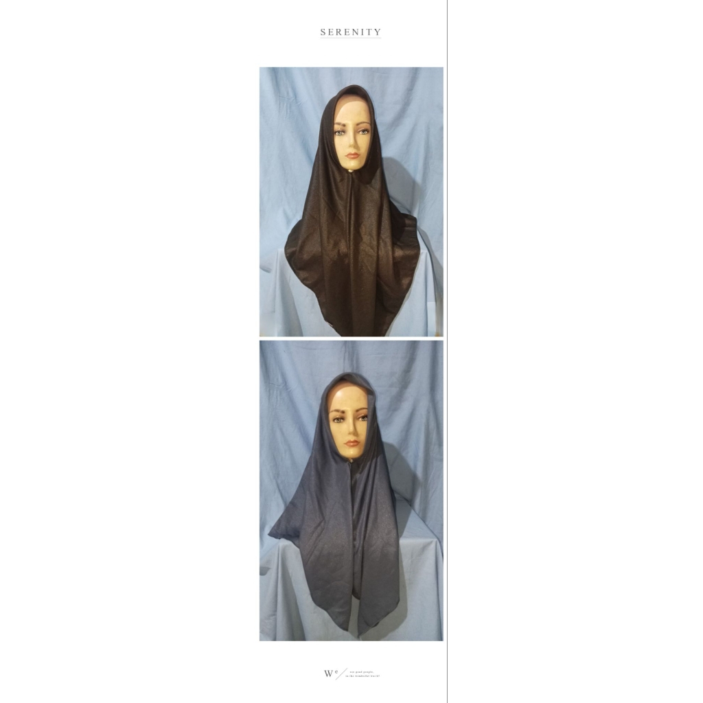 (Preloved) Jilbab segiempat bling-bling