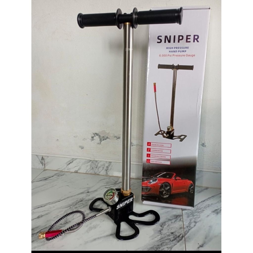 Pompa Pcp Sniper kaki lipat 6000psi