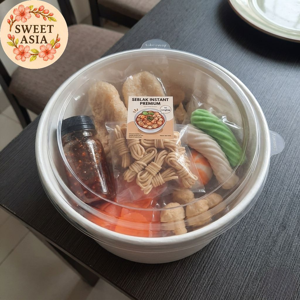 Seblak Instan  Frozen food Komplit  dengan Bumbu Cikur Pedas Mantap