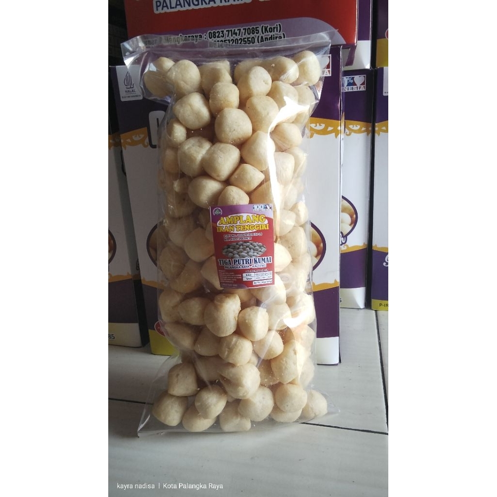amplang tenggiri 3putri kumai berat 1/4kilo
